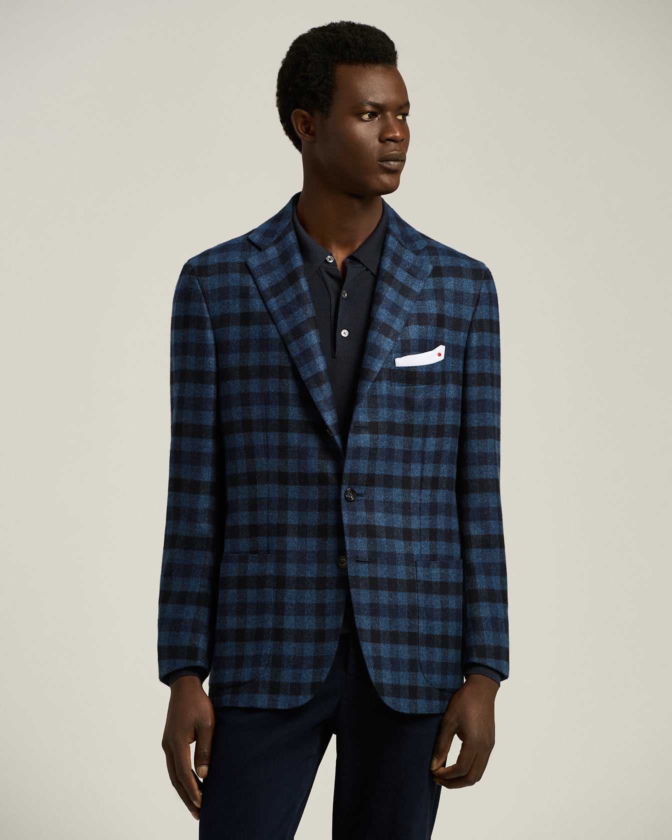 Kiton Jackets Checked Blazer Kaschmir Vikunja Seide