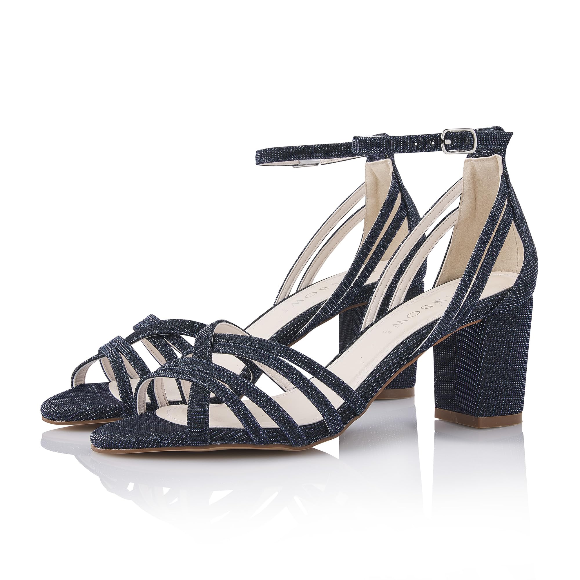 Rainbow Club Jayne Navy Sandalette Metallic 6,5 cm Absatz