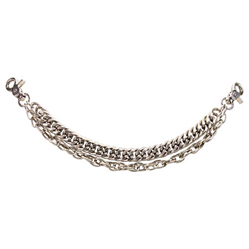 Alpenflüstern DAHEIM Charivari-Kette Massiv Herren Antik-Silber 34 cm