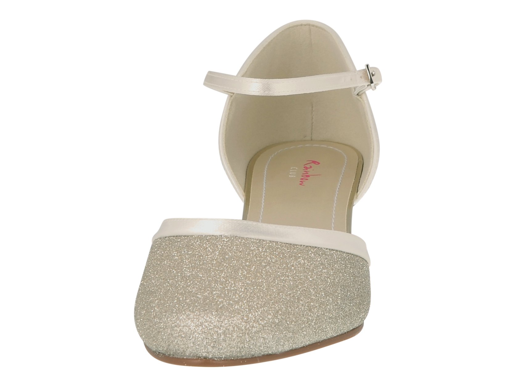 Rainbow Club Timeless Ester Brautschuhe Ivory Satin 5 cm
