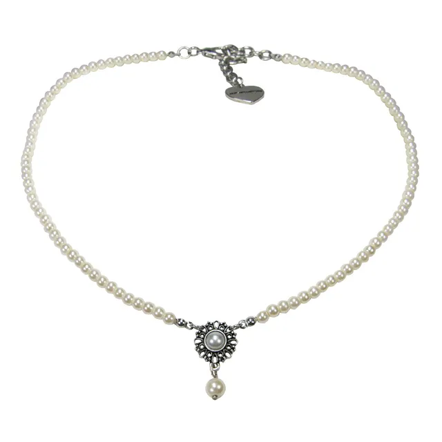 Alpenflüstern Helena DHK318 Dirndlkette creme-weiß Perlen