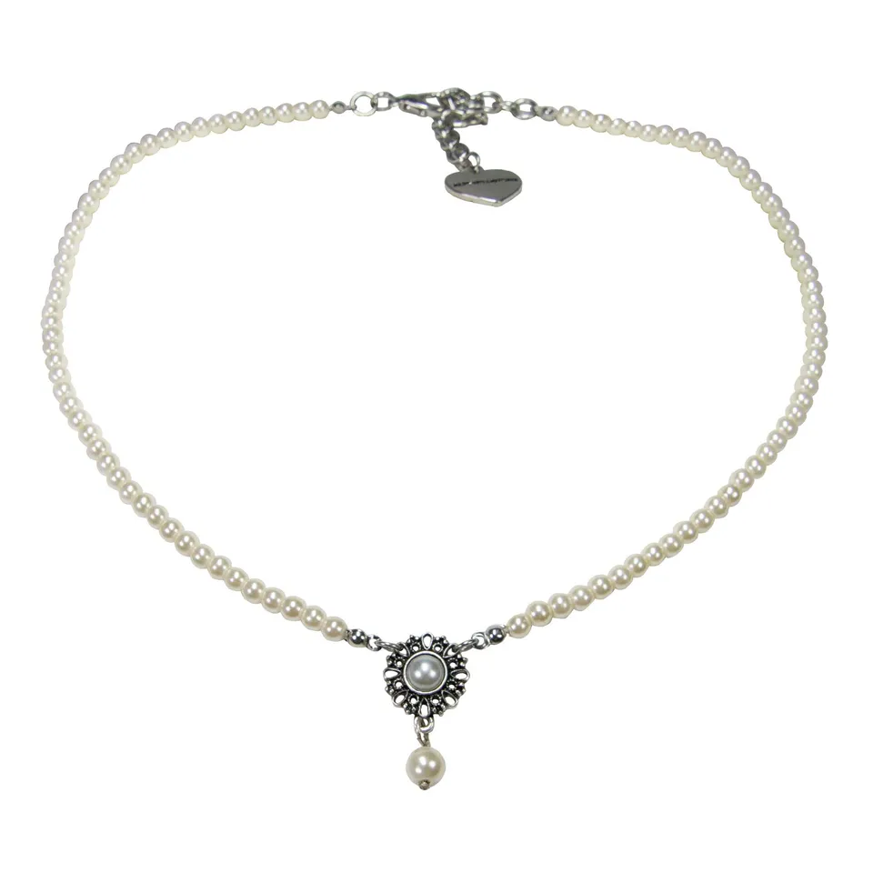 Alpenflüstern Helena DHK318 Dirndlkette creme-weiß Perlen