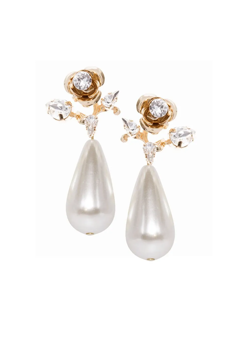 Elizabeth Bower Rose Bauble Hängeohrringe Gold Perlen