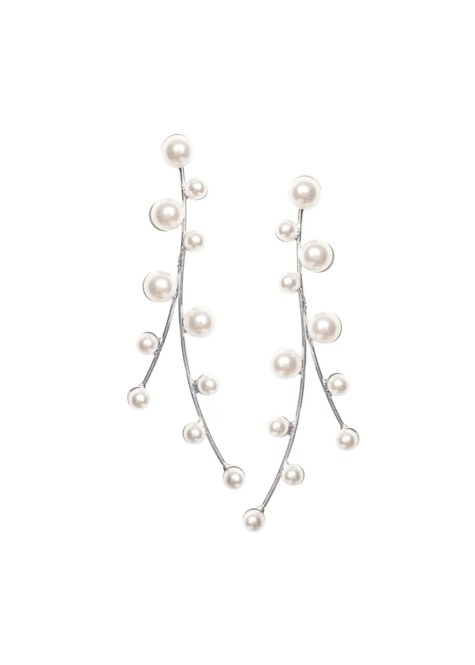 Elizabeth Bower Elle Pearl Brautohrringe Gold 70mm