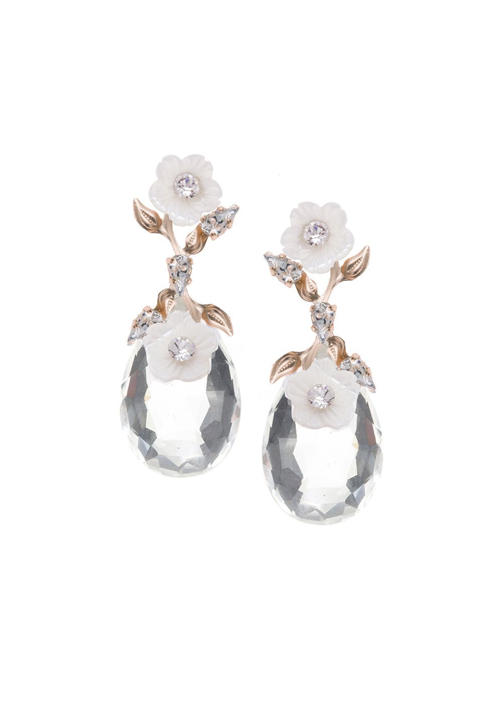 Elizabeth Bower Anemone Dew Ohrstecker Rhodium