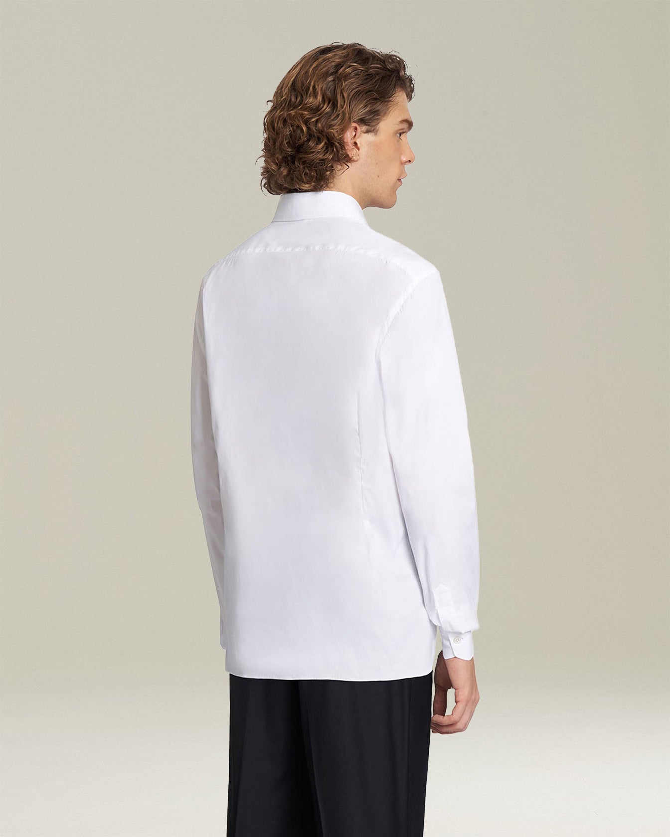 Kiton Shirts Hemd Baumwolle weiß Perlmuttknöpfe