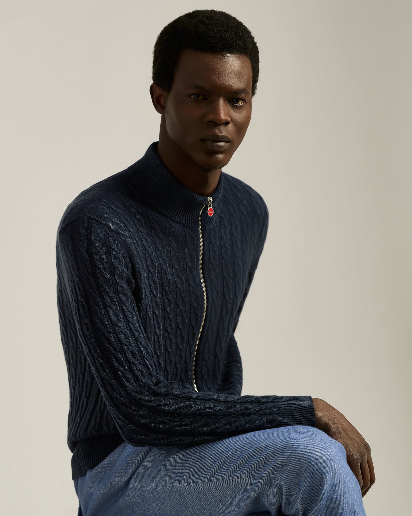 Kiton Knitwear Full-Zip Cardigan Strickjacke L Kaschmir