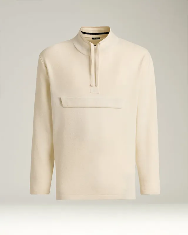 Kiton Knitwear Cream Cashmere Sweatshirt creme Tasche