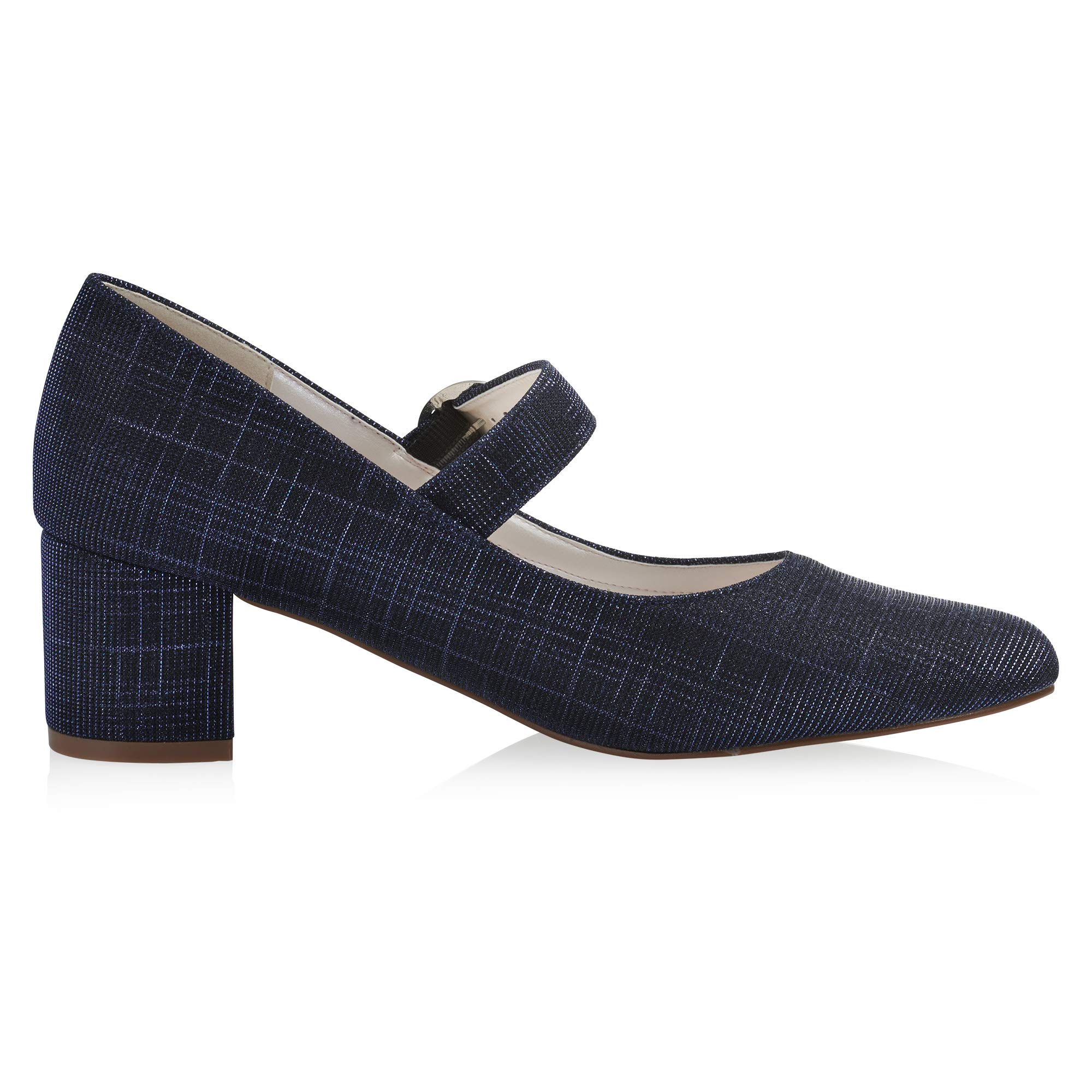 Rainbow Club Luxe Annemarie Navy Metallic Brautschuhe Glitzer