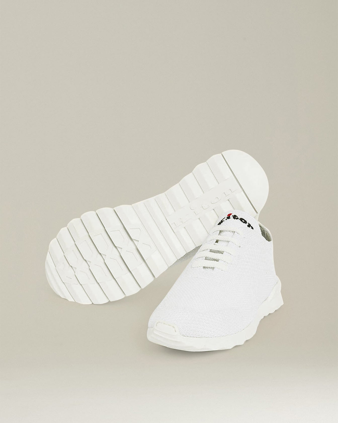 Kiton Fit Mesh Fit Sneakers Sneaker Baumwoll-Strick weiß