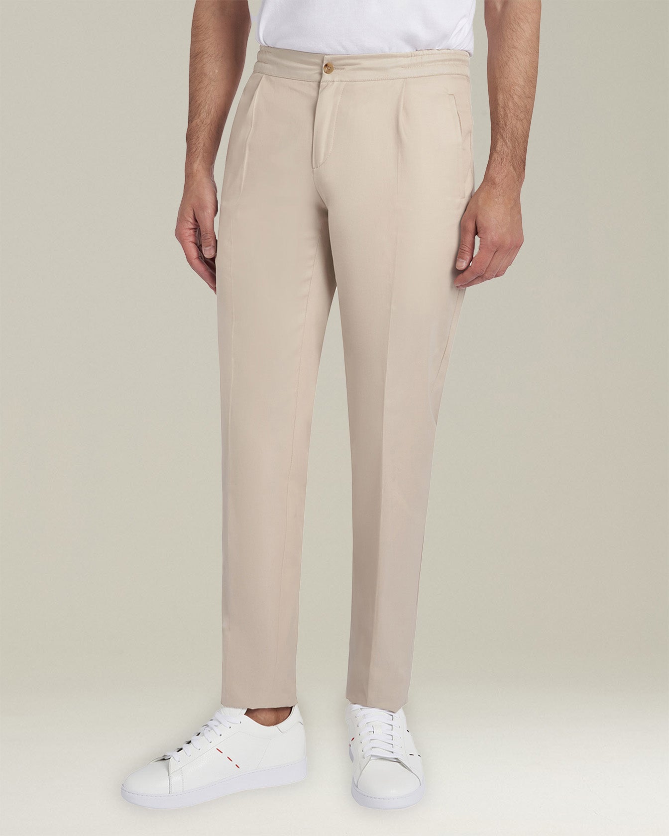 Kiton Pantaloni Cotone Hose beige Baumwolle Gr.50