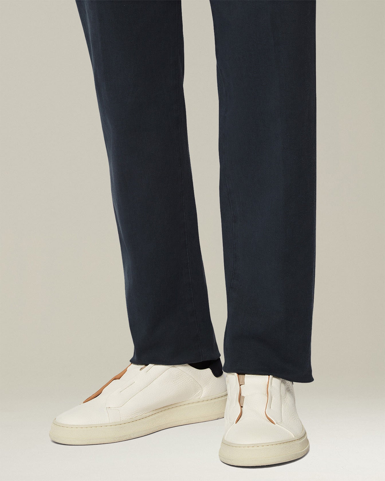 Kiton Leather Slip-On Sneaker Leder Hirschleder