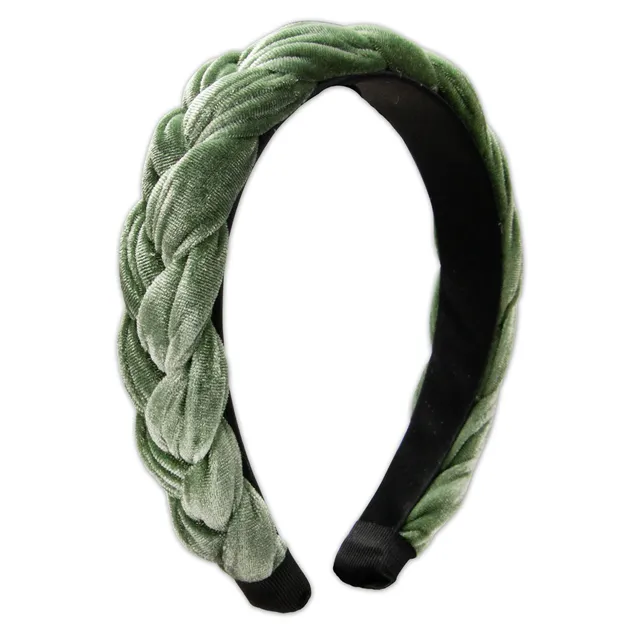 Alpenflüstern DAHEIM ADV132 Haarreif Samt salbei-grün 4 cm