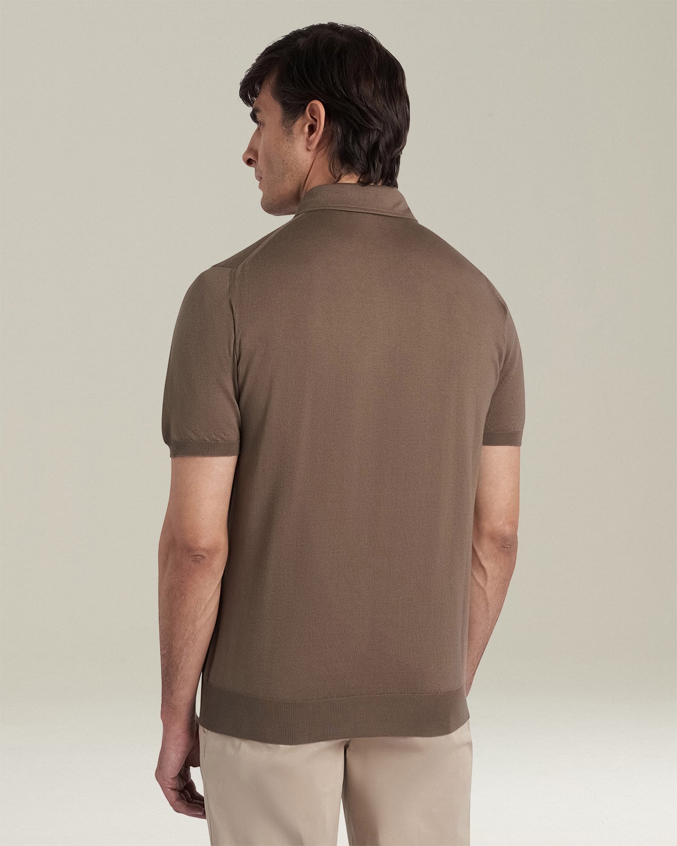 Kiton Polo Poloshirt Ägyptische Baumwolle Grau M