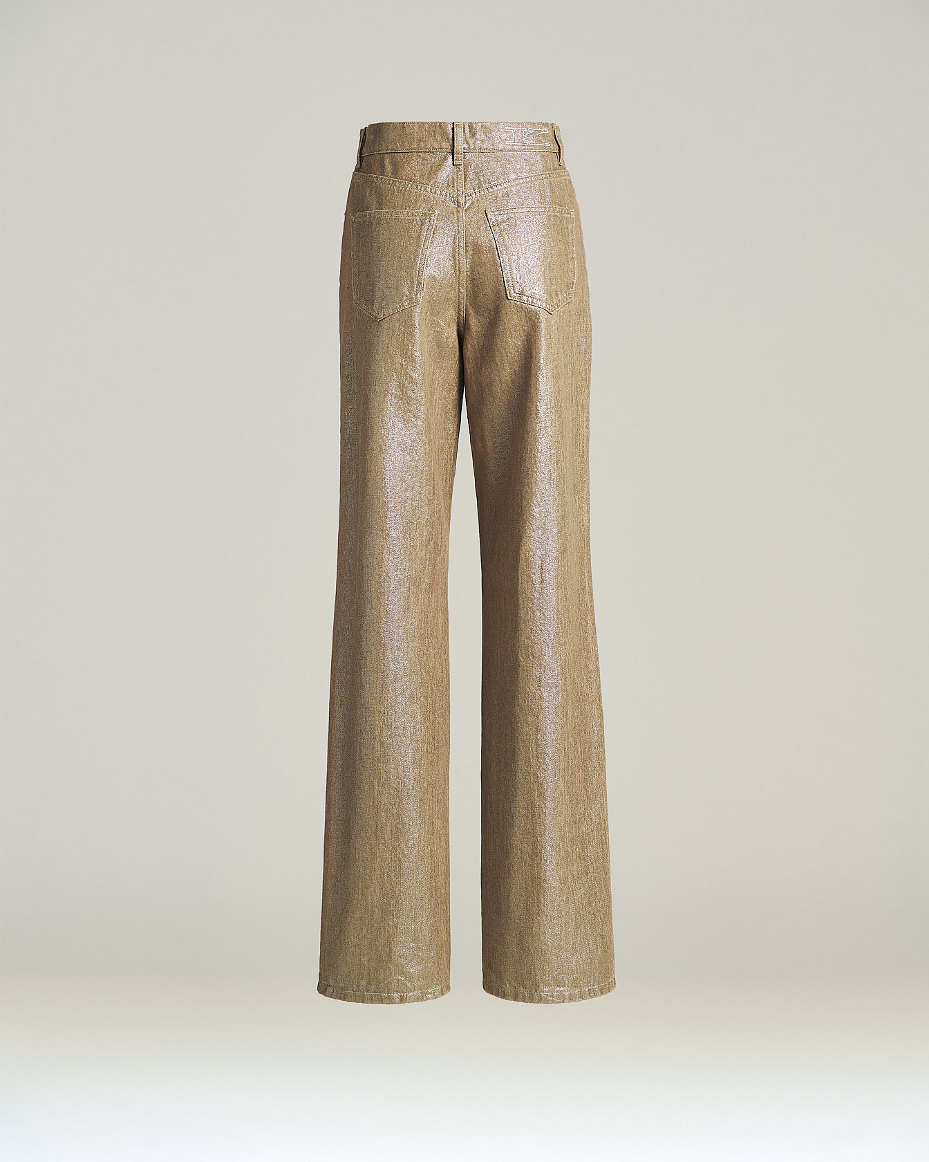 Kiton Jeans Laminierte Denim Beige Gr 40 Festkleidung