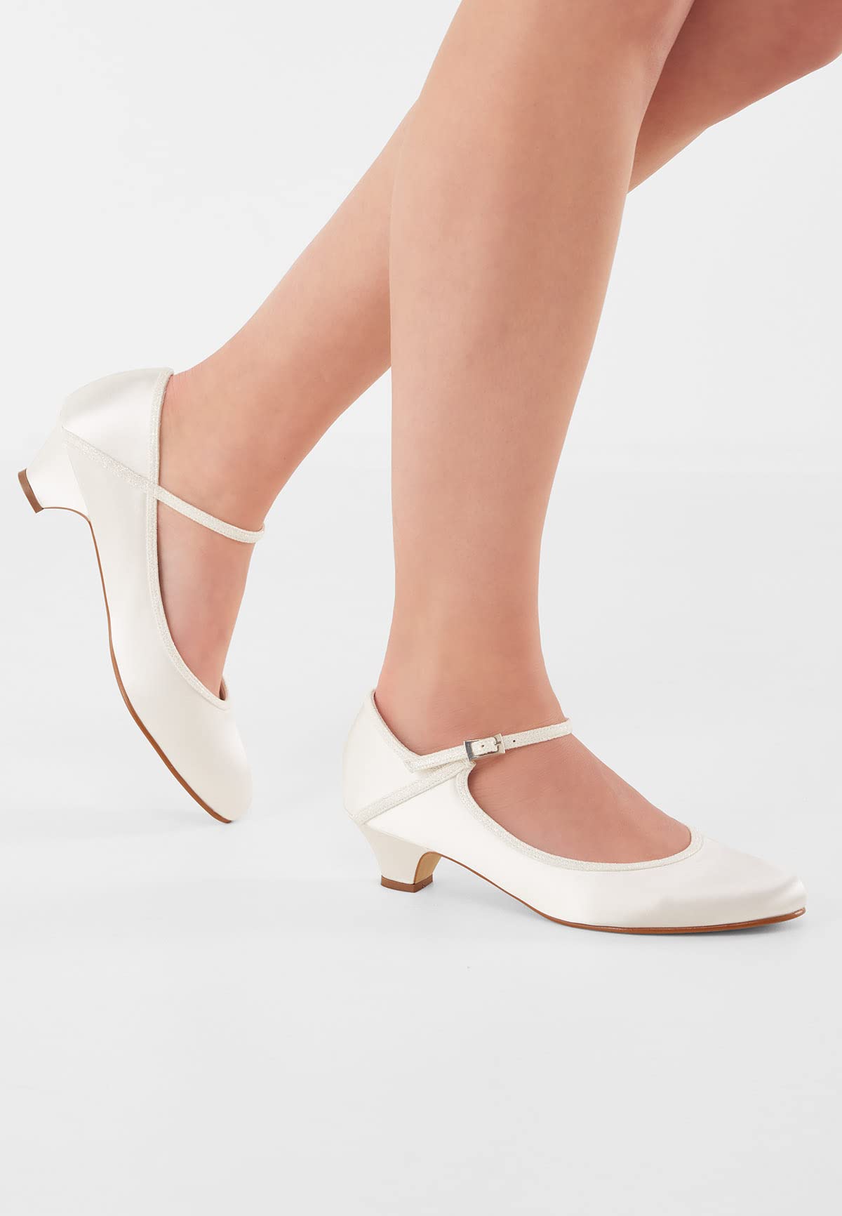 Rainbow Club Embellished Faye Brautschuhe Silber Glitzer 39