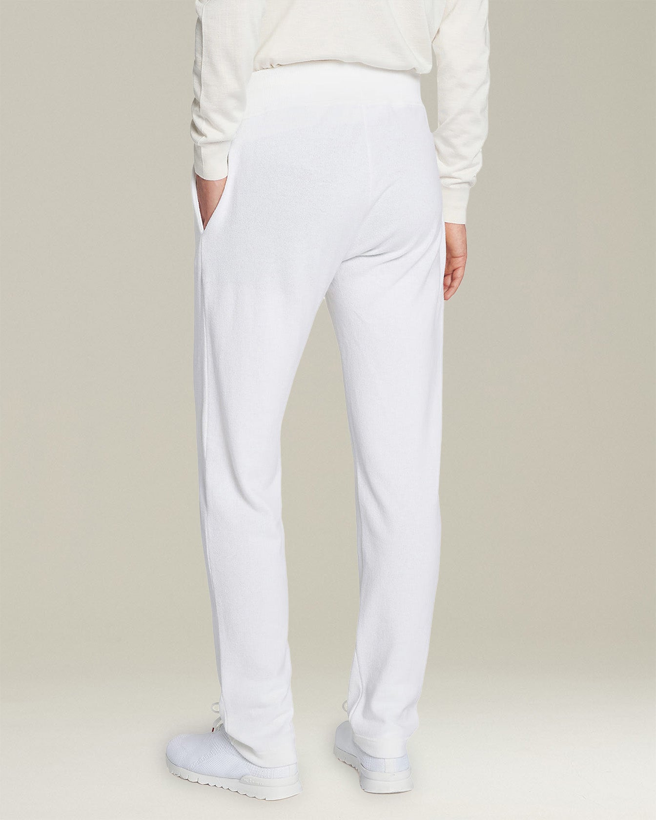 Kiton Jogging Cashmere Hose Kaschmir weiß TU