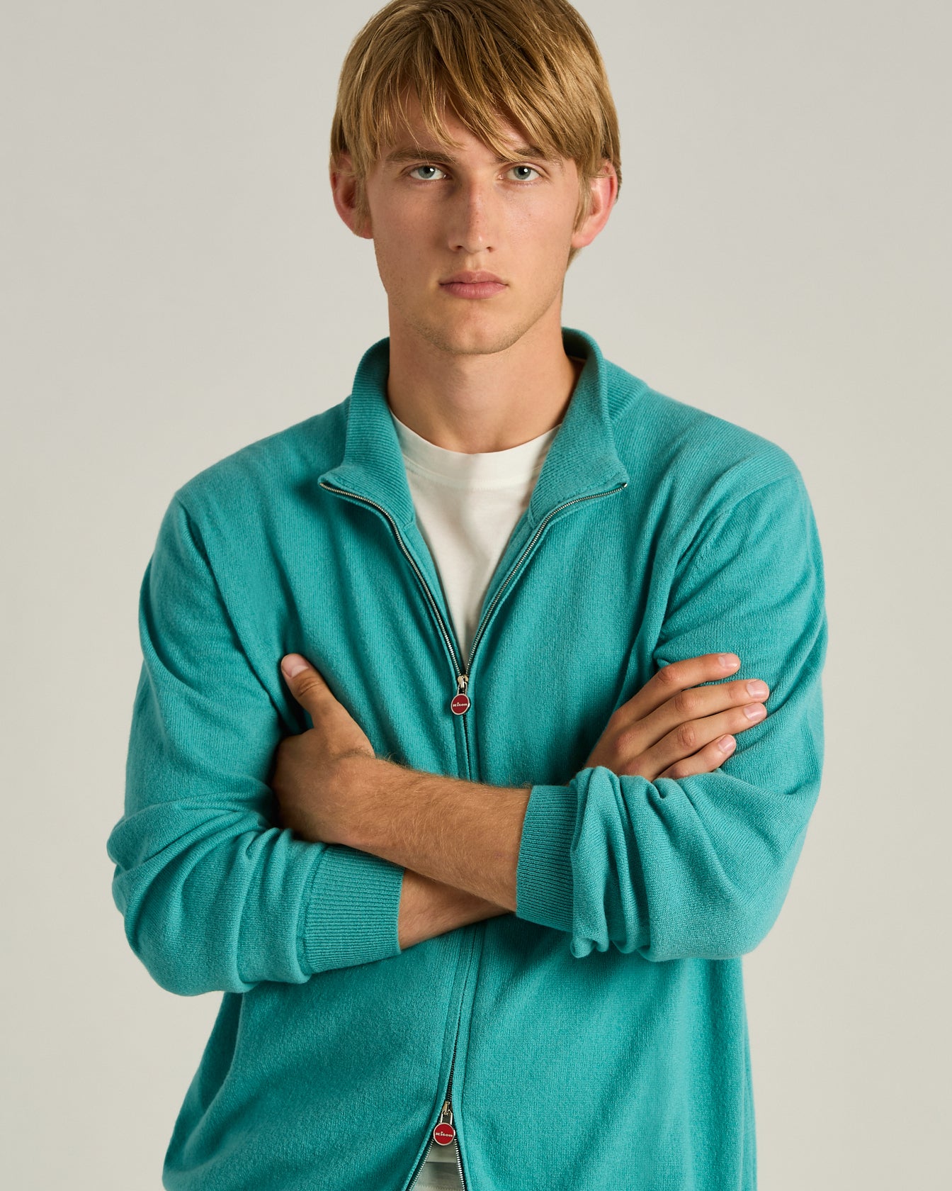 Kiton Knitwear Troyer Pullover Kaschmir Reissverschluss
