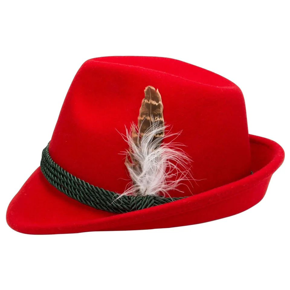 Alpenflüstern DAHEIM ADV02500M20 Filzhut rot M 56/57