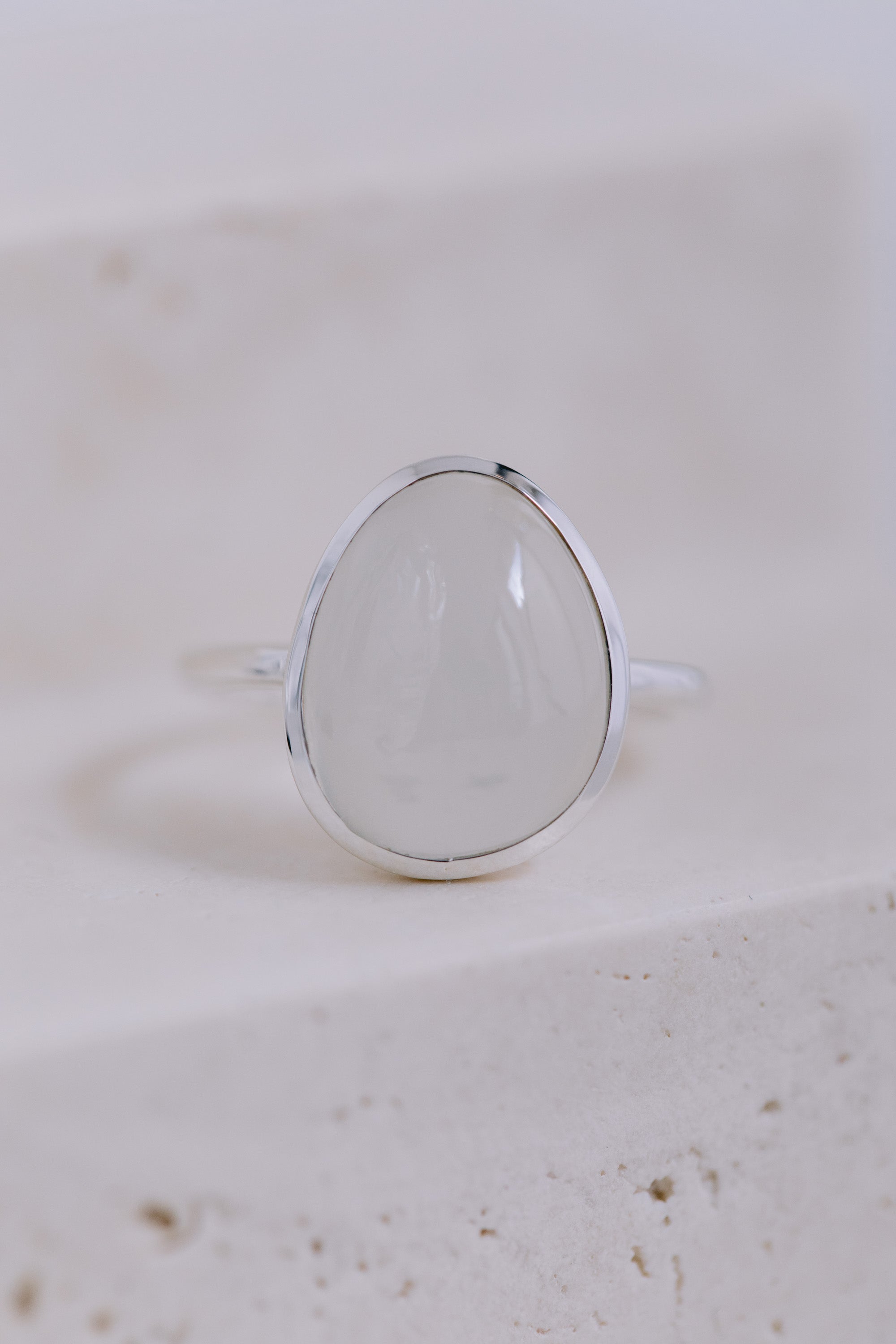 Juvelan Ringe London Statement Ring Mondstein Silber 56