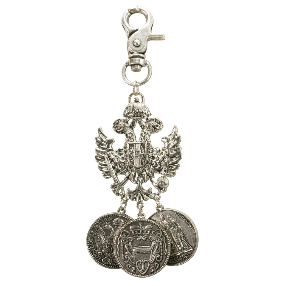 Alpenflüstern DAHEIM HCH019 Charivari Adler-Münze antik-silber