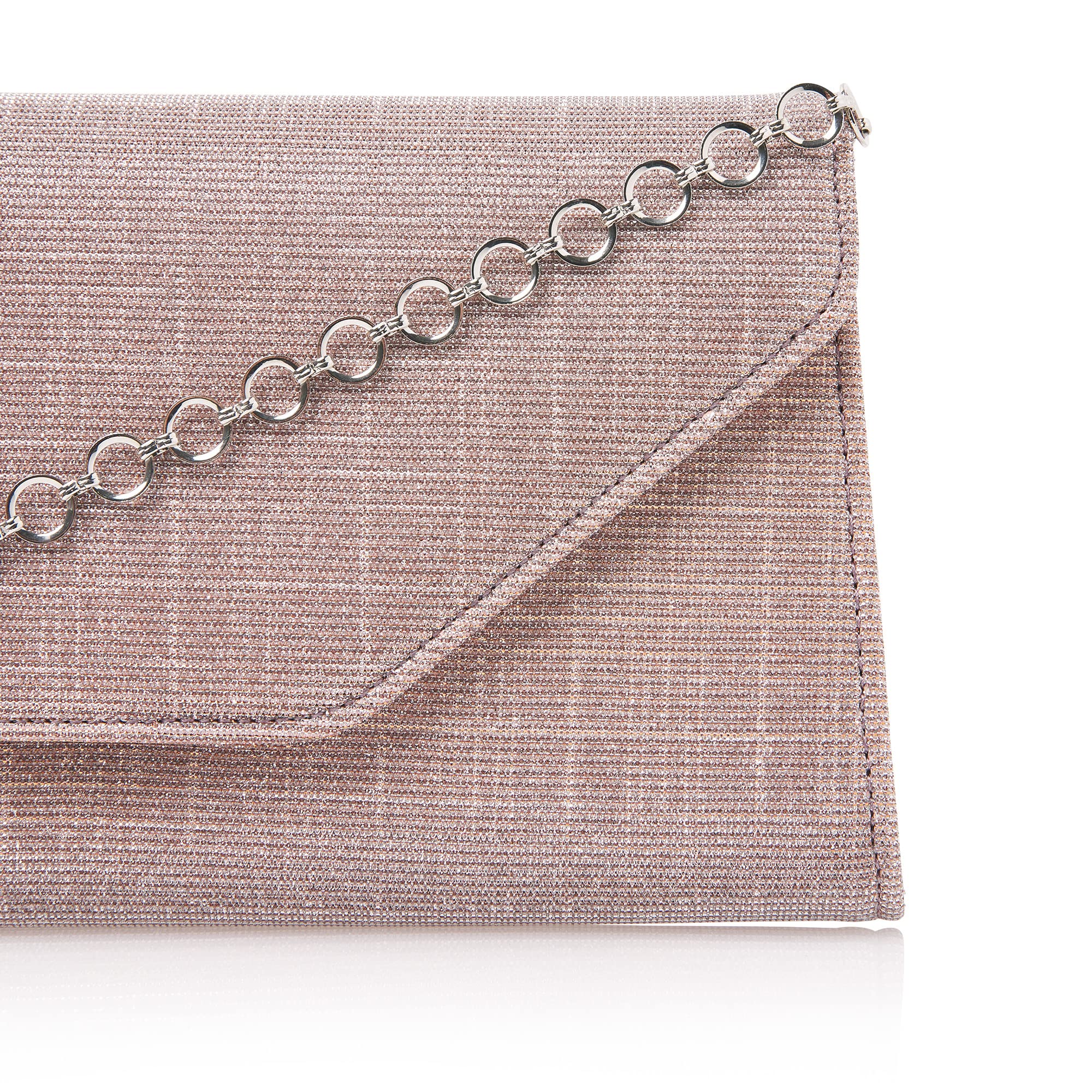 Rainbow Club Saskia Brauttasche Rose Metallic mit Kette