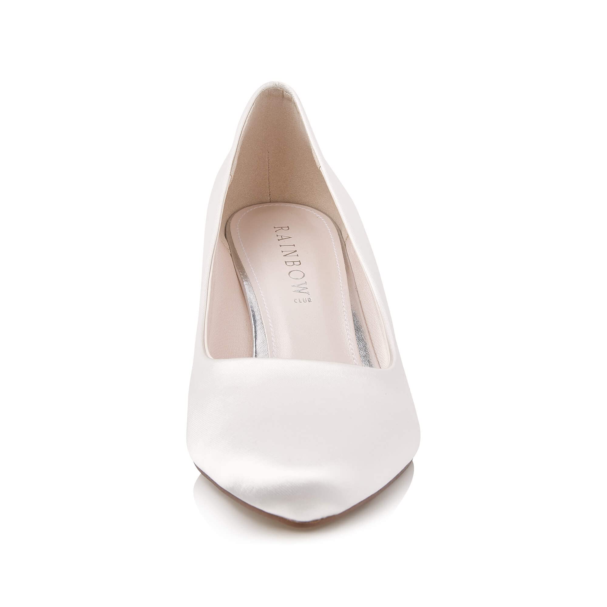 Rainbow Club Wide Fit Bo Brautpumps Ivory Satin 6,5cm
