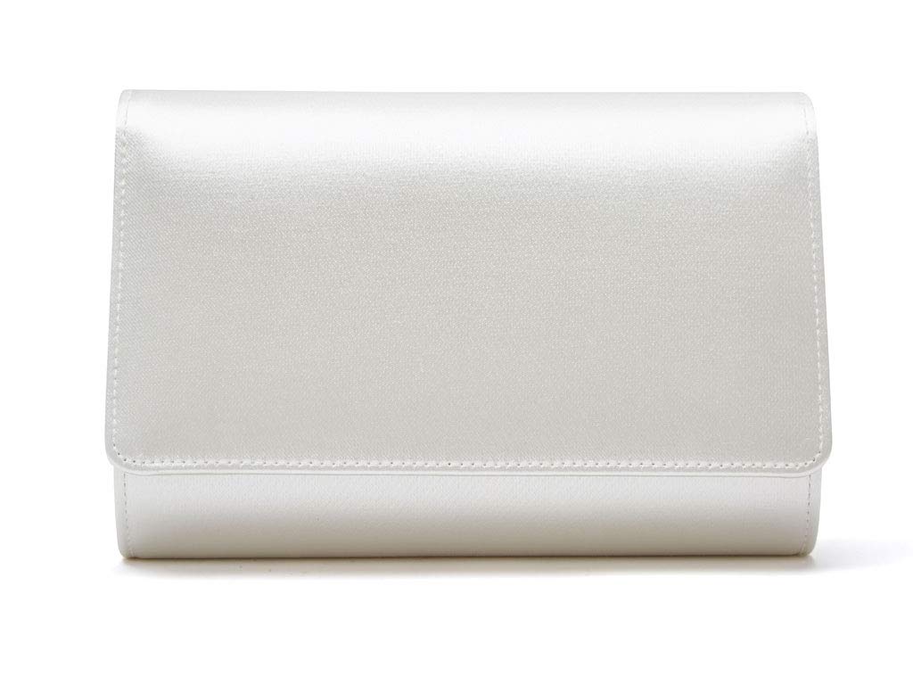 Rainbow Club Dafnee Clutch Satin Ivory Small mit Kette