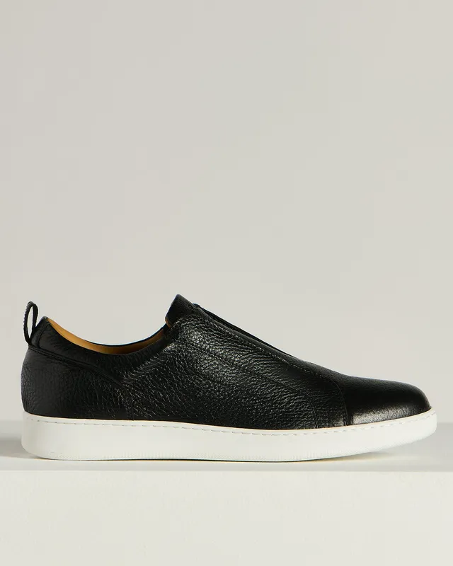 Kiton Slip-On Sneaker Hirschleder Schwarz 43