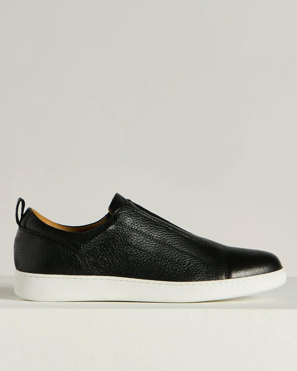 Kiton Slip-On Sneaker Hirschleder Schwarz 43