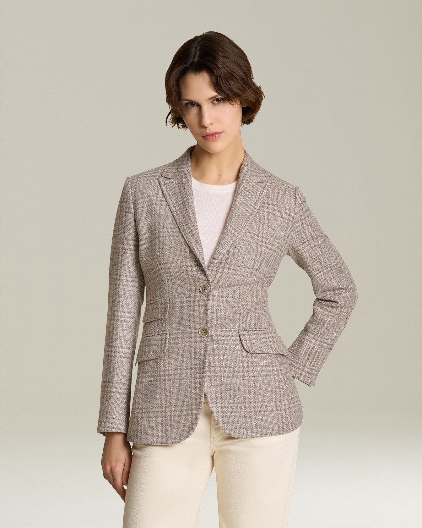 Kiton Jackets Principe di Galles Blazer Wolle Damen