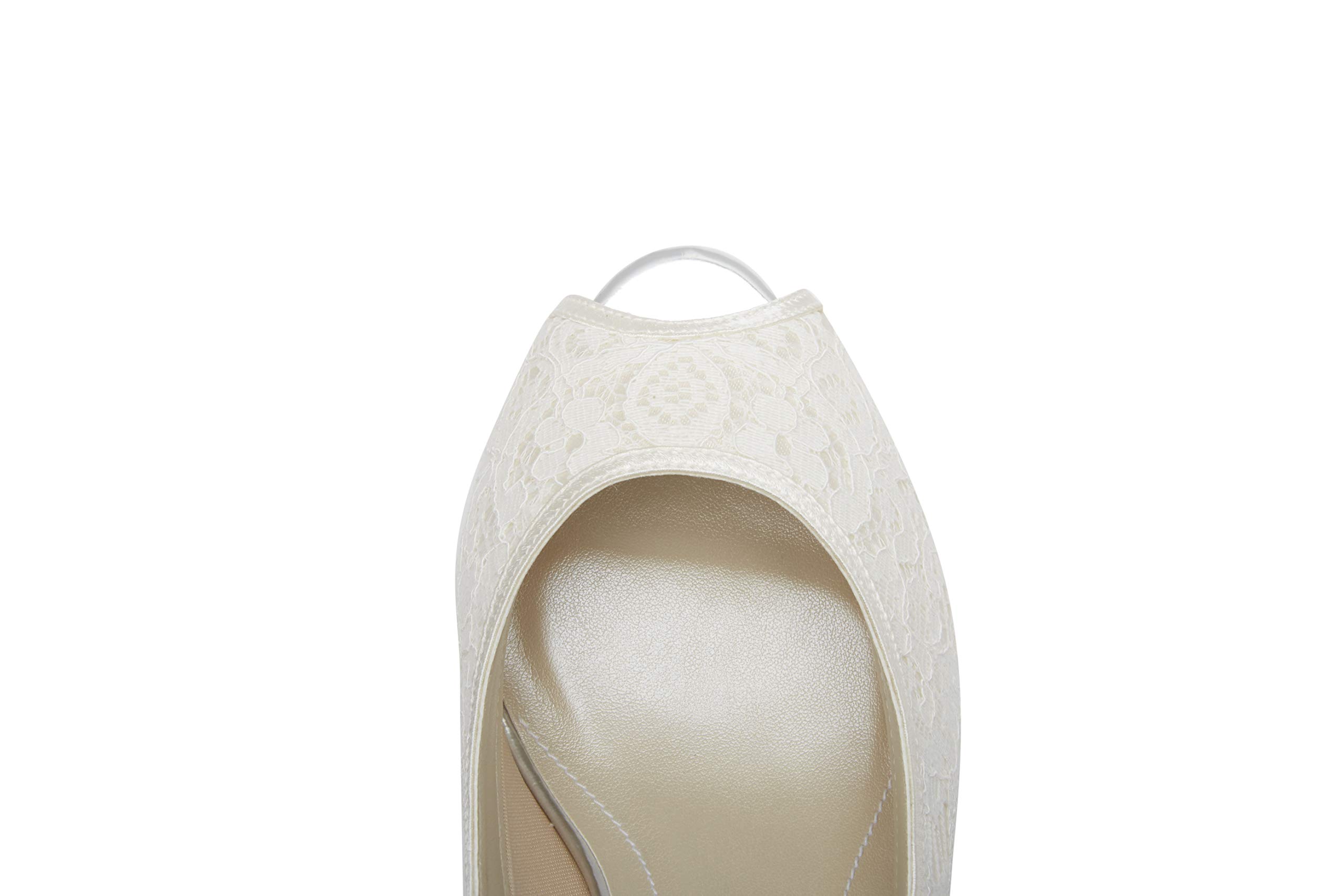 Rainbow Club Essentials Ava Spitze Satin Peep-Toes Gr. 38,5