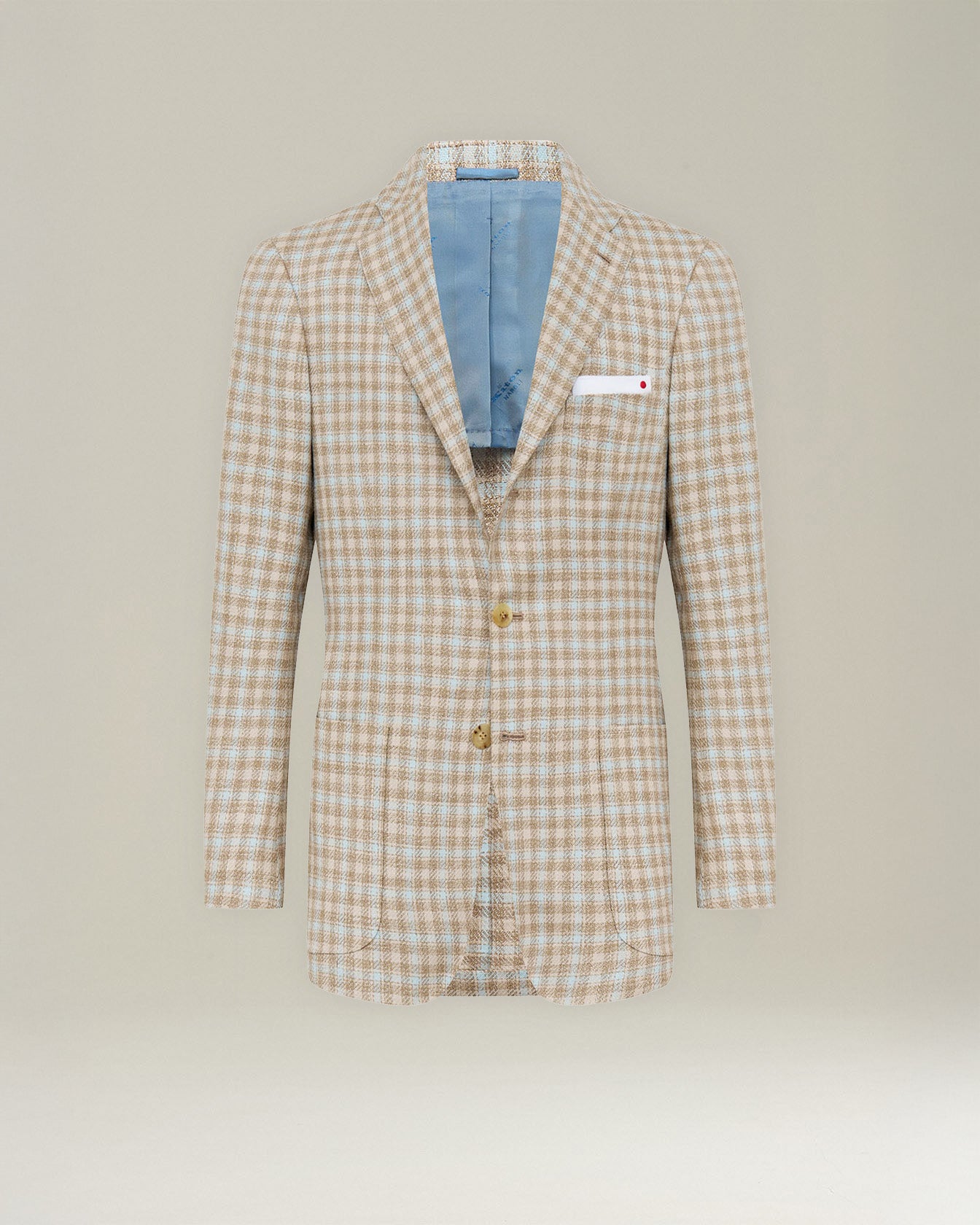 Kiton Jackets Cashmere Blend Micro Check Blazer Sakko Gr.46-58 kariert