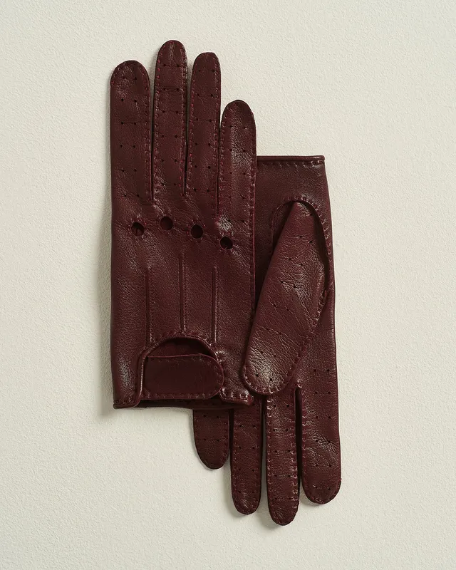 Kiton Handschuhe bordeaux Lamm Nappa Gr.8