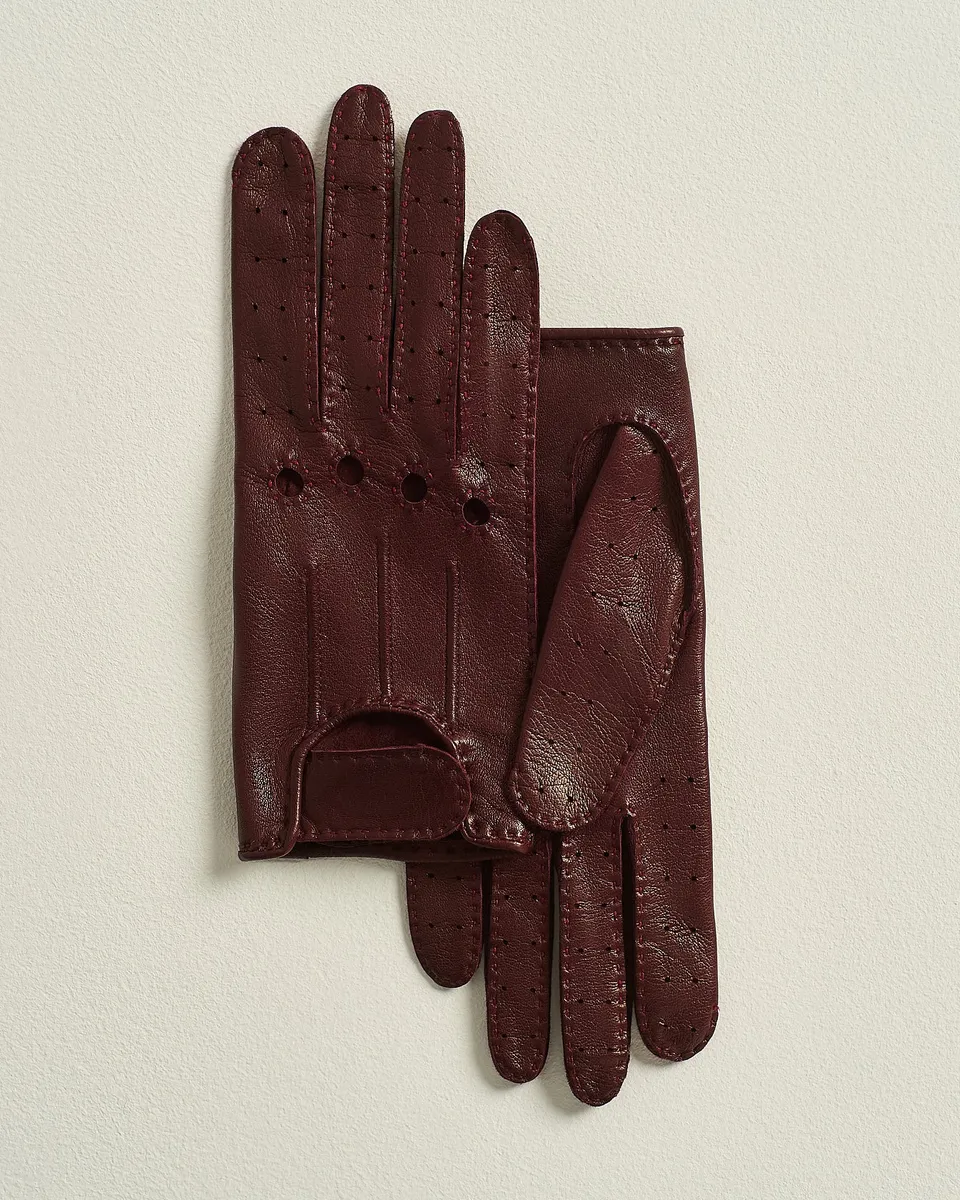 Kiton Handschuhe bordeaux Lamm Nappa Gr.8
