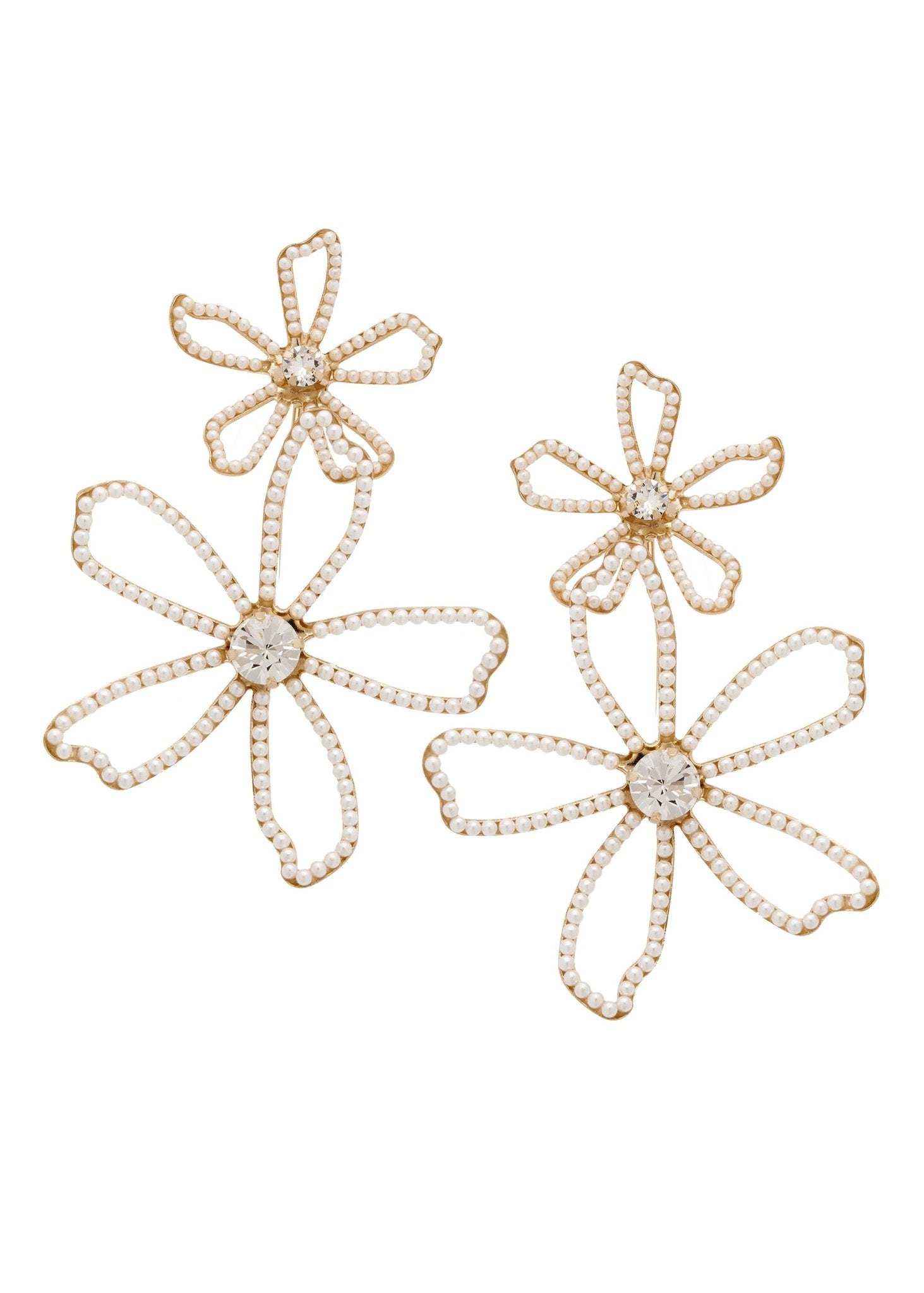 Elizabeth Bower Pavet Pearl Dublet Ohrringe Gold Perle