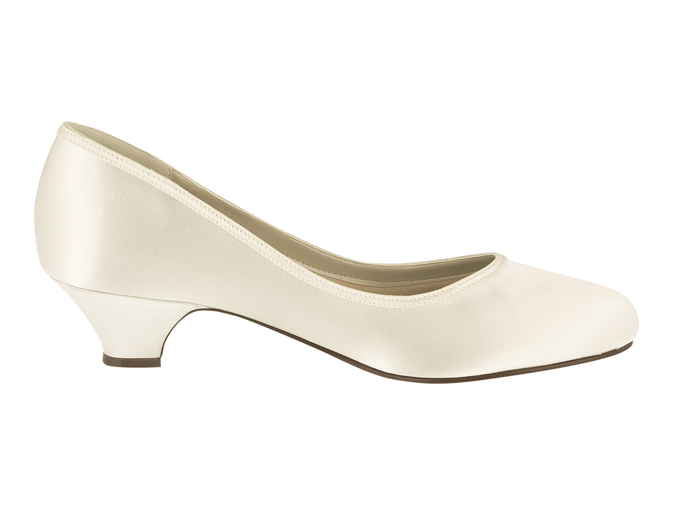 Rainbow Club Timeless Paula Braut-Pumps Ivory-Satin 3,5 cm