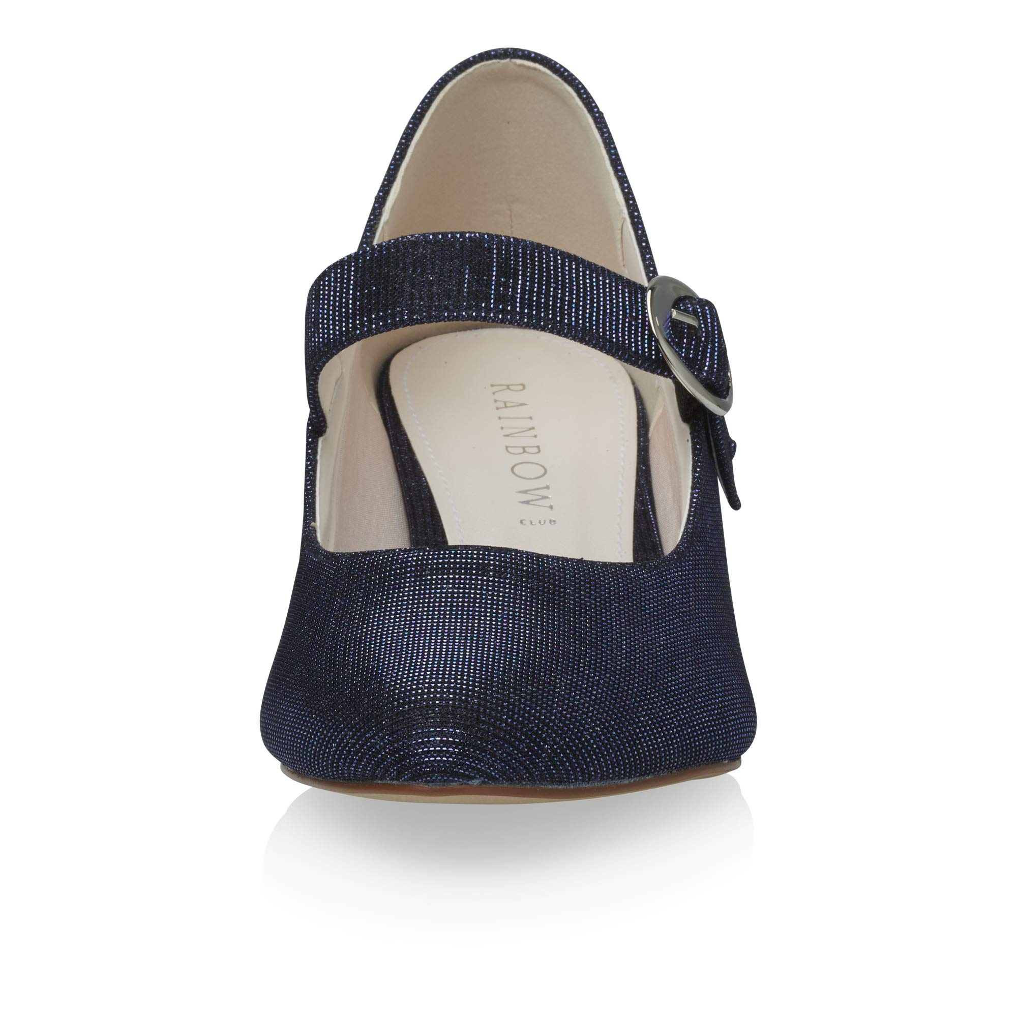 Rainbow Club Luxe Annemarie Navy Metallic Brautschuhe Glitzer