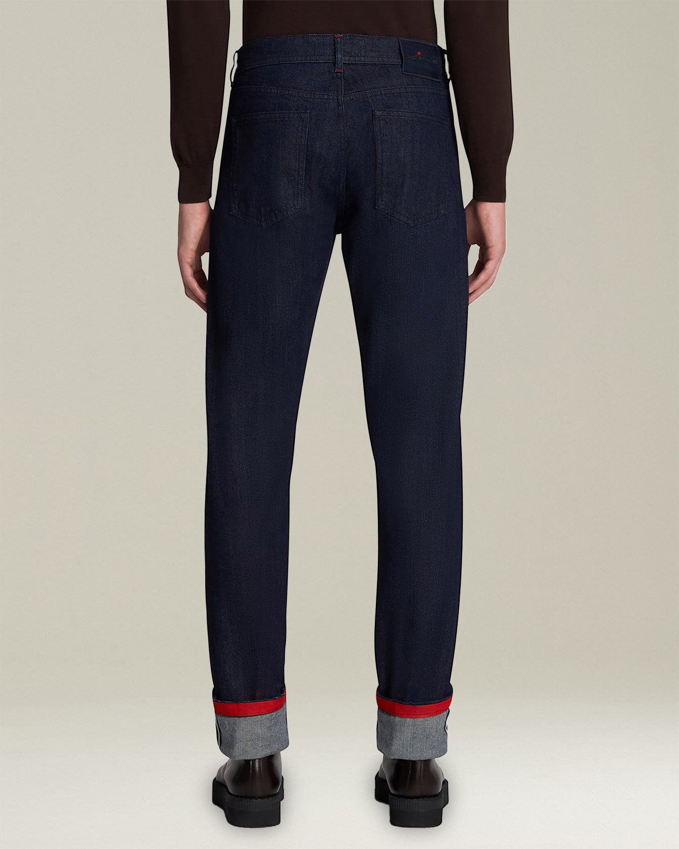 Kiton Trousers Jeans Baumwolle dunkelblau Gr.34 Slim Fit