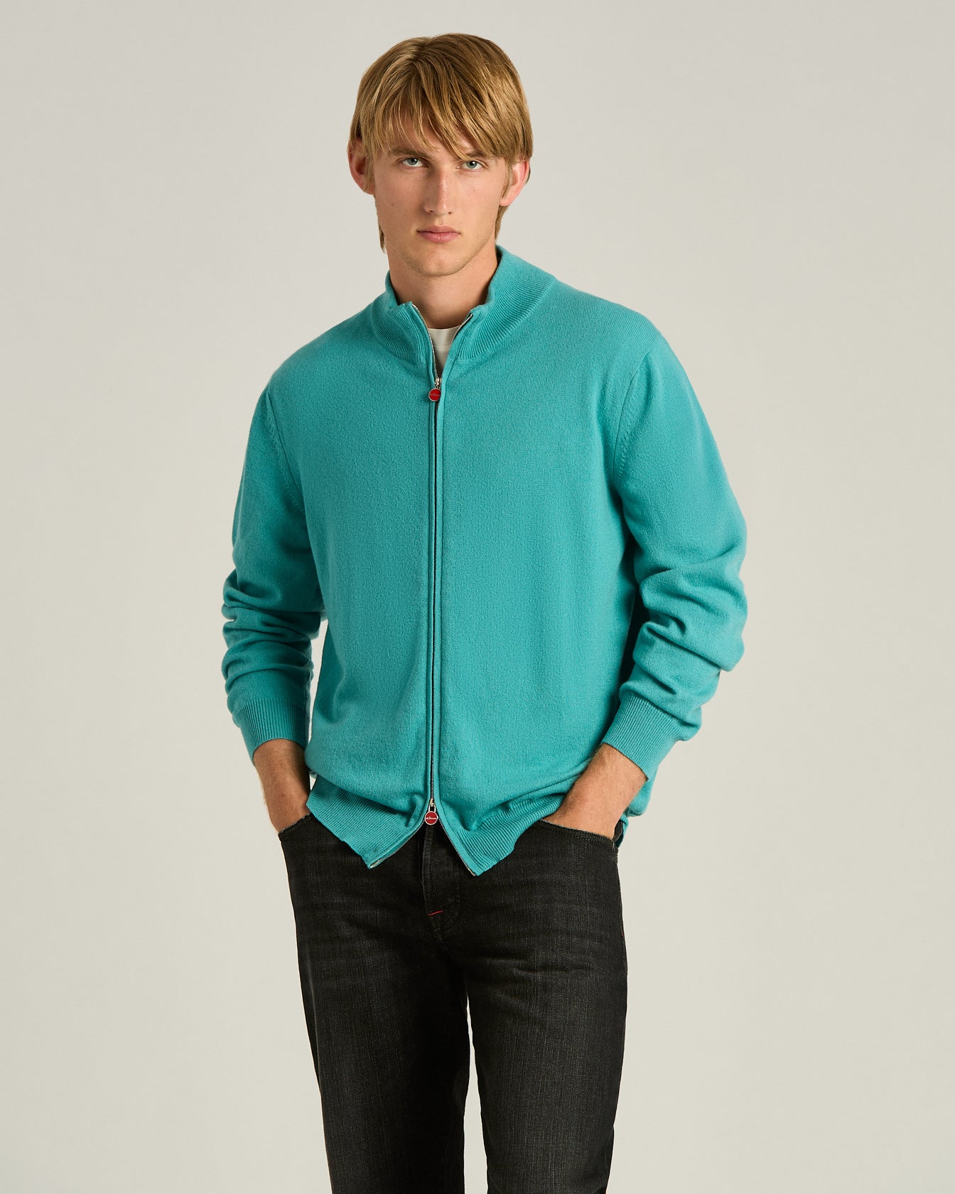 Kiton Knitwear Troyer Pullover Kaschmir Reissverschluss