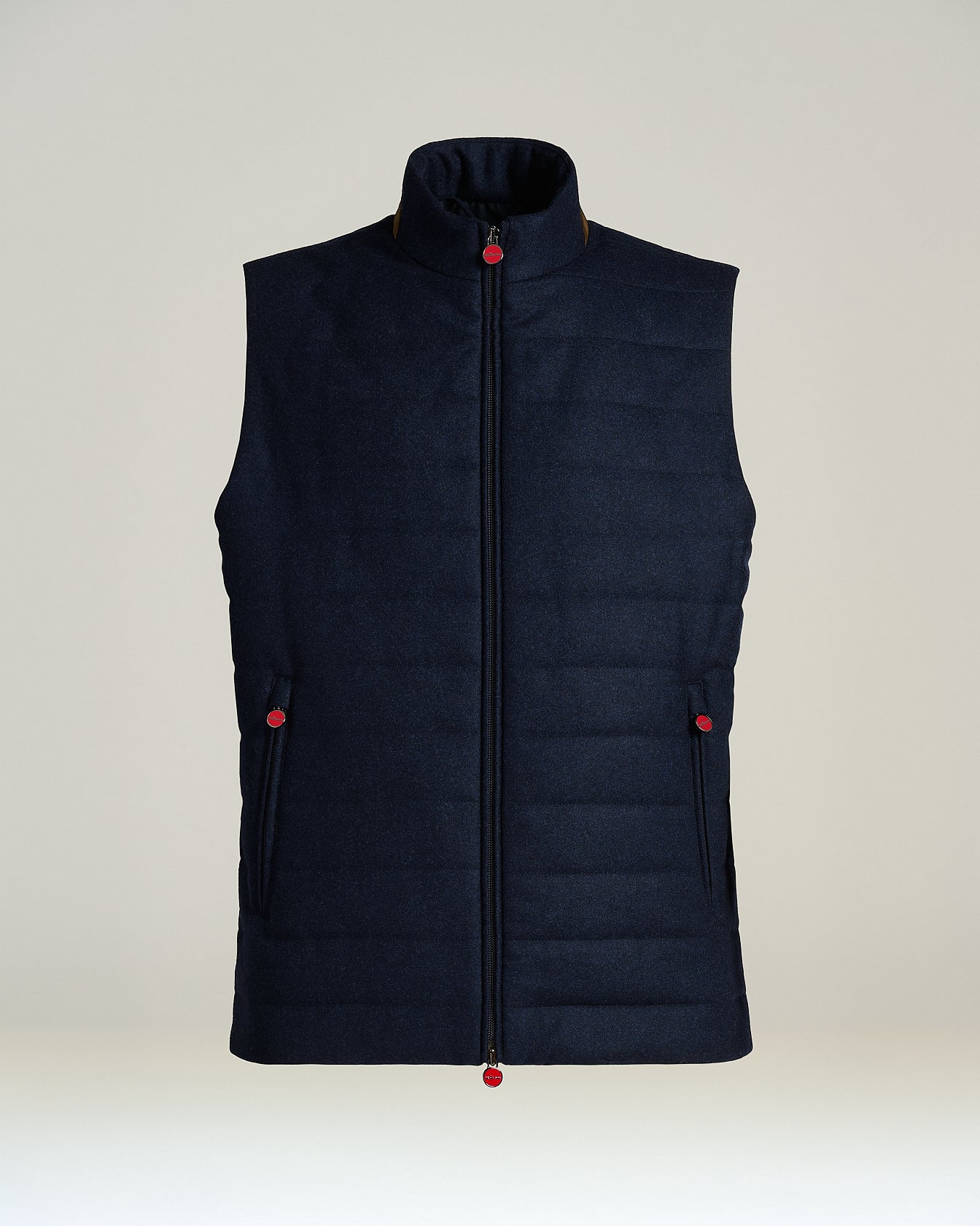 Kiton Gilet Navy Steppweste Weste Größe 50