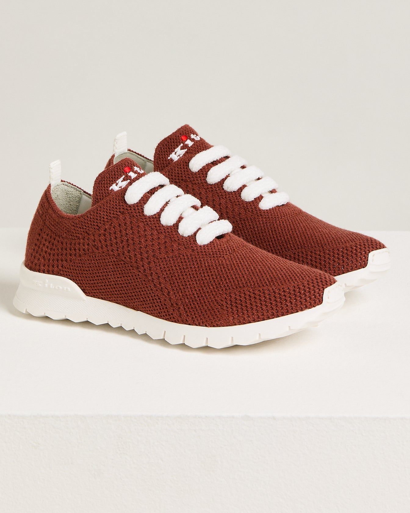 Kiton Fit Cashmere Sneakers Terracotta Größe 40