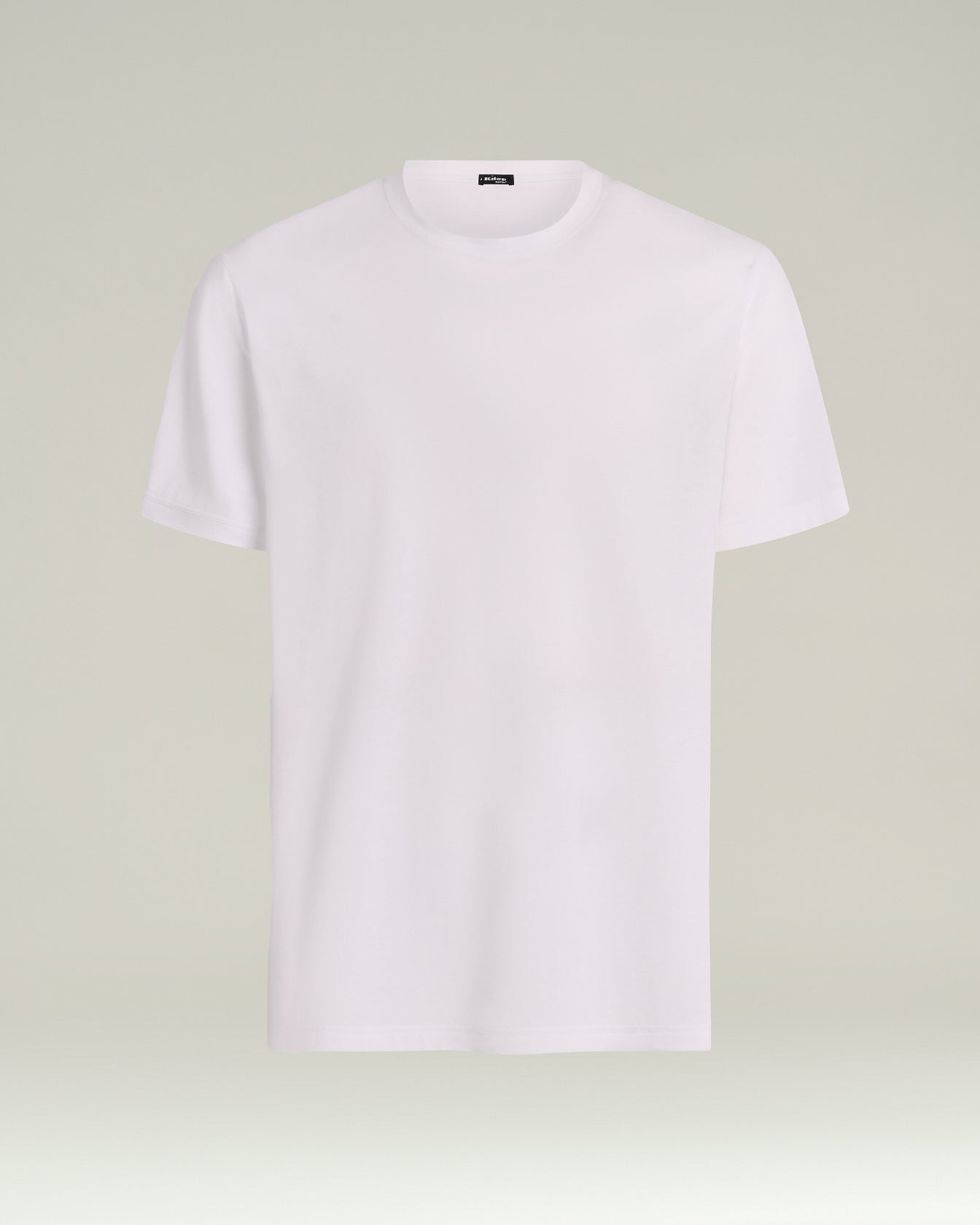 Kiton Cotton T-Shirt Baumwoll T-Shirt Rundhals Kurzarm