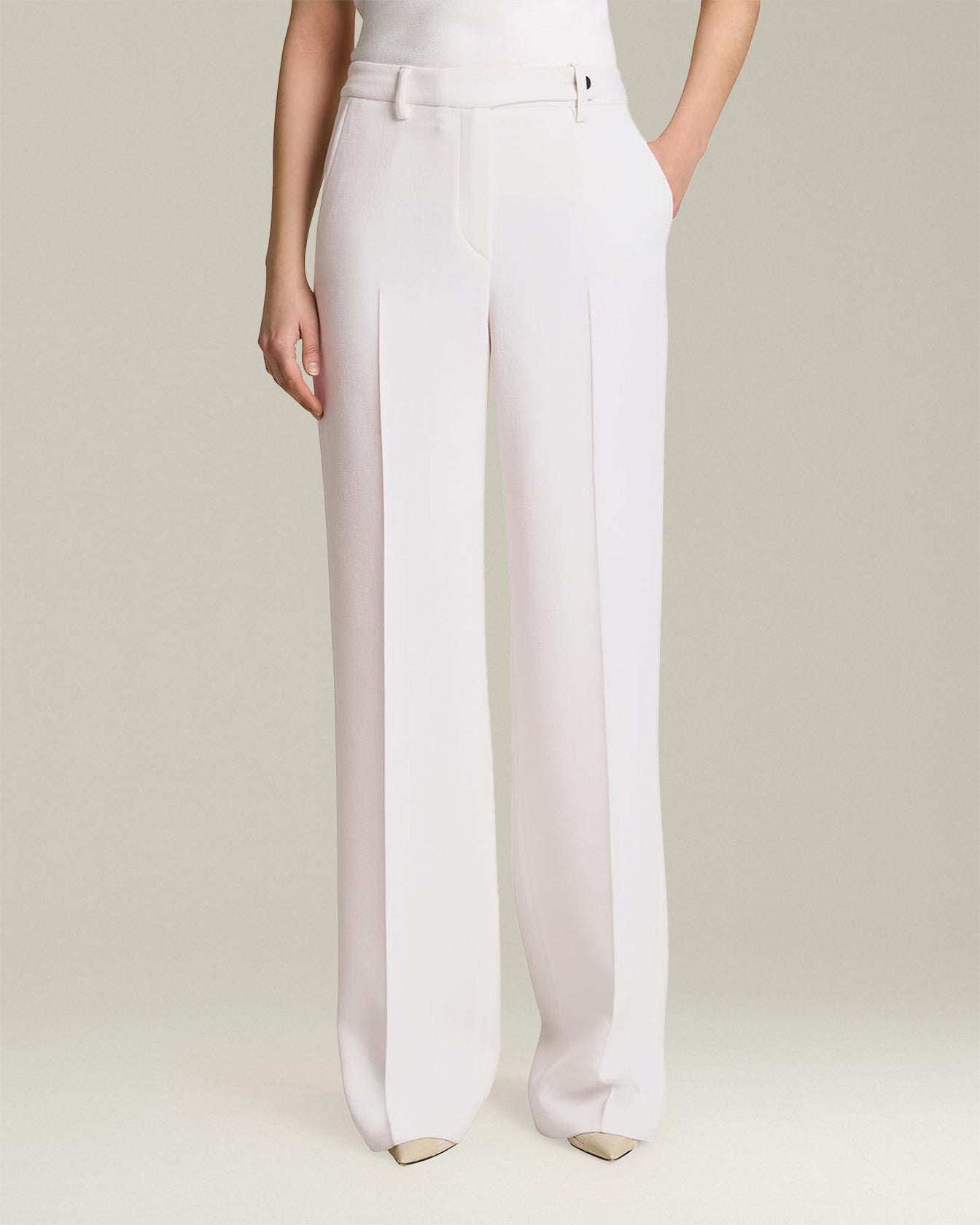 Kiton Trousers Wollhose Gerade Weit Monochrome Napoli