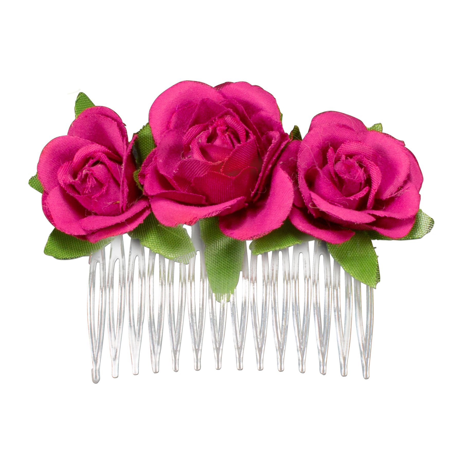 Alpenflüstern DAHEIM ADV101 Haarkamm rot Rosen 7 cm