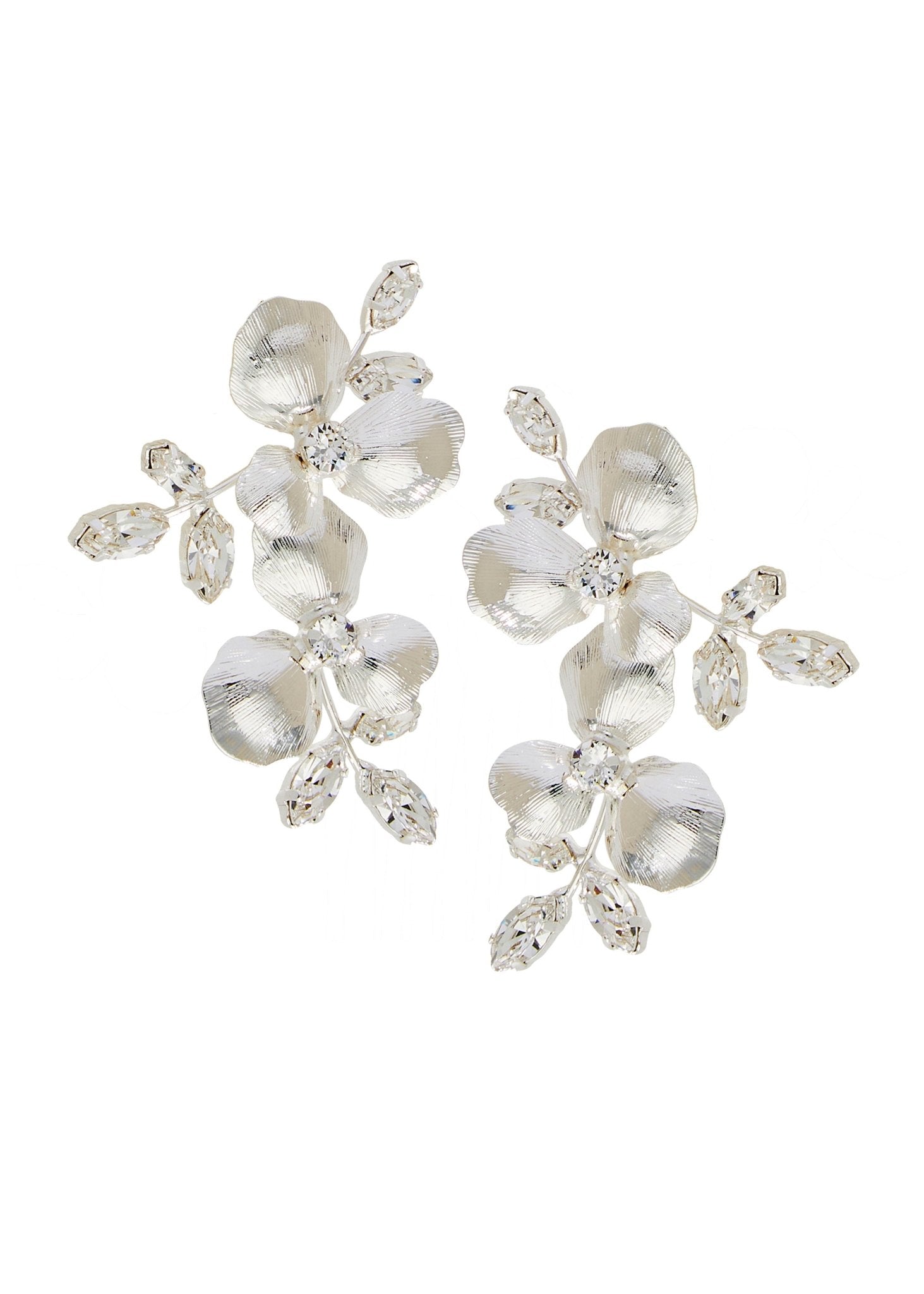 Elizabeth Bower Orchid Crystalla Gold Statement Ohrringe Chandelier