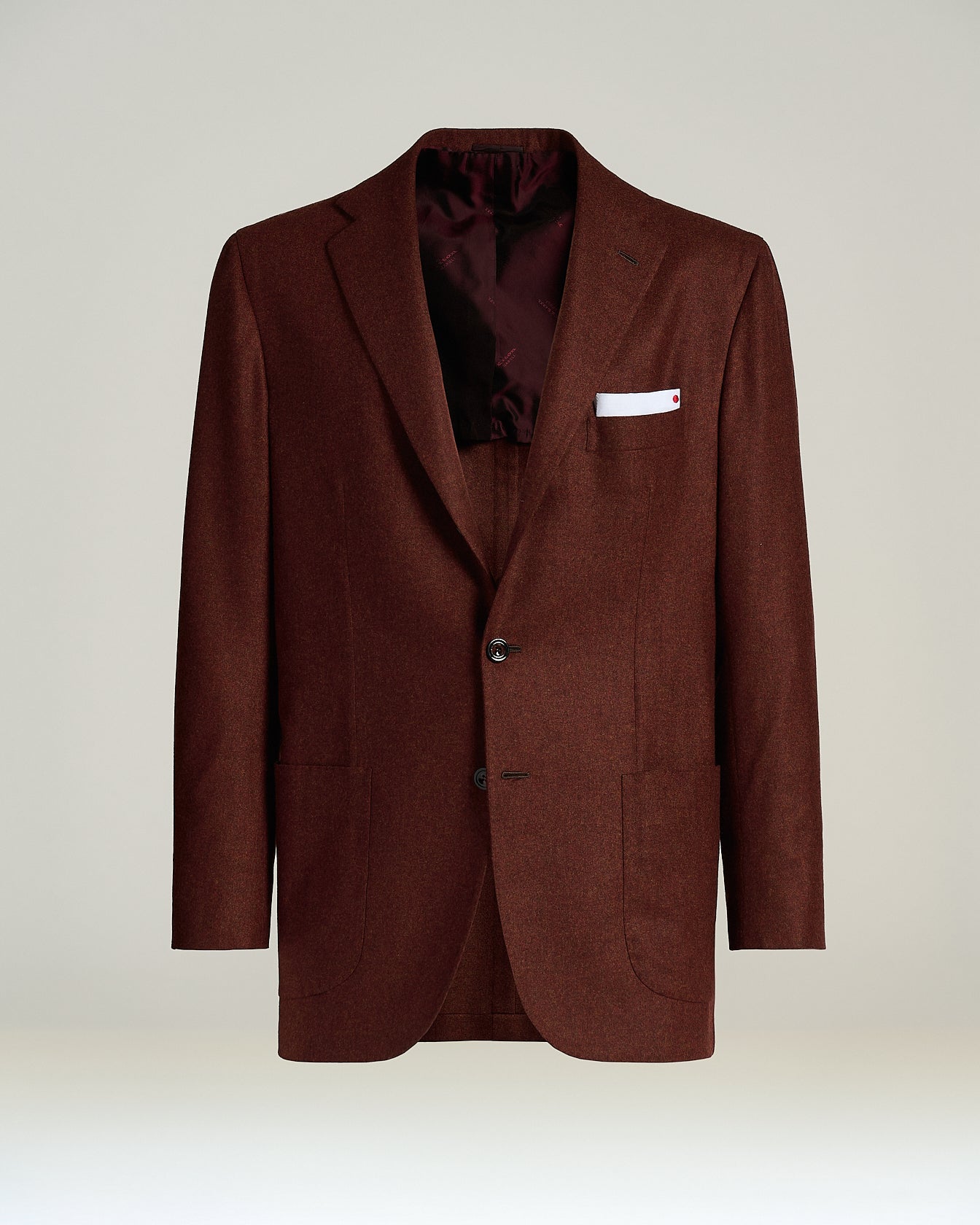 Kiton Jacke Kaschmir Sakko Bordeaux Einreihig 46-58