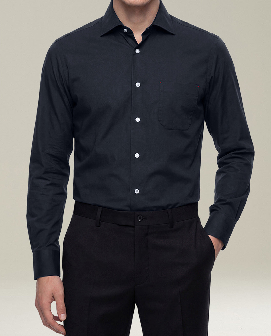 Kiton Shirts Nerano Hemd navy Baumwolle
