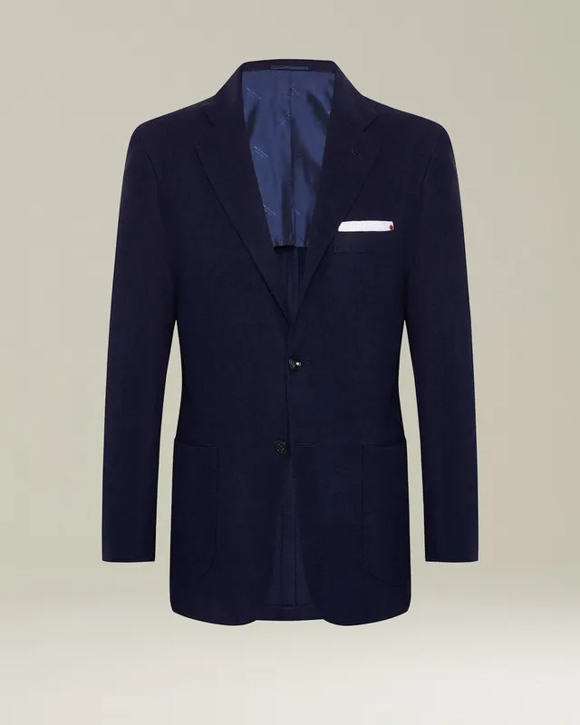 Kiton Jackets Giacca Lana Vergine Sakko Schurwolle navy
