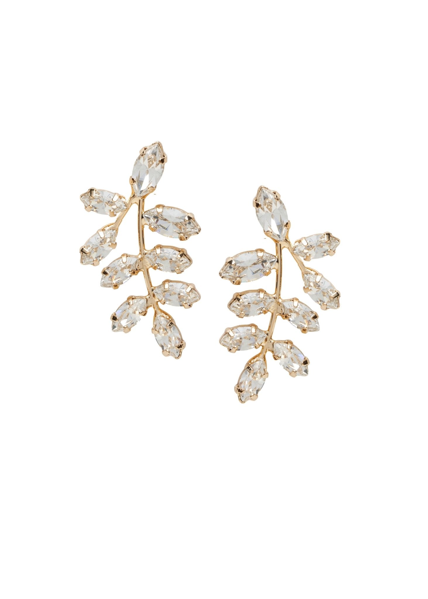Elizabeth Bower Eden Mini Cluster Ohrringe Rhodium